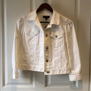 NWT! Ann Taylor White Jean / Denim Jacket